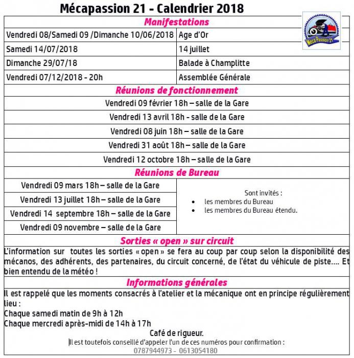 Programme clubs voisins